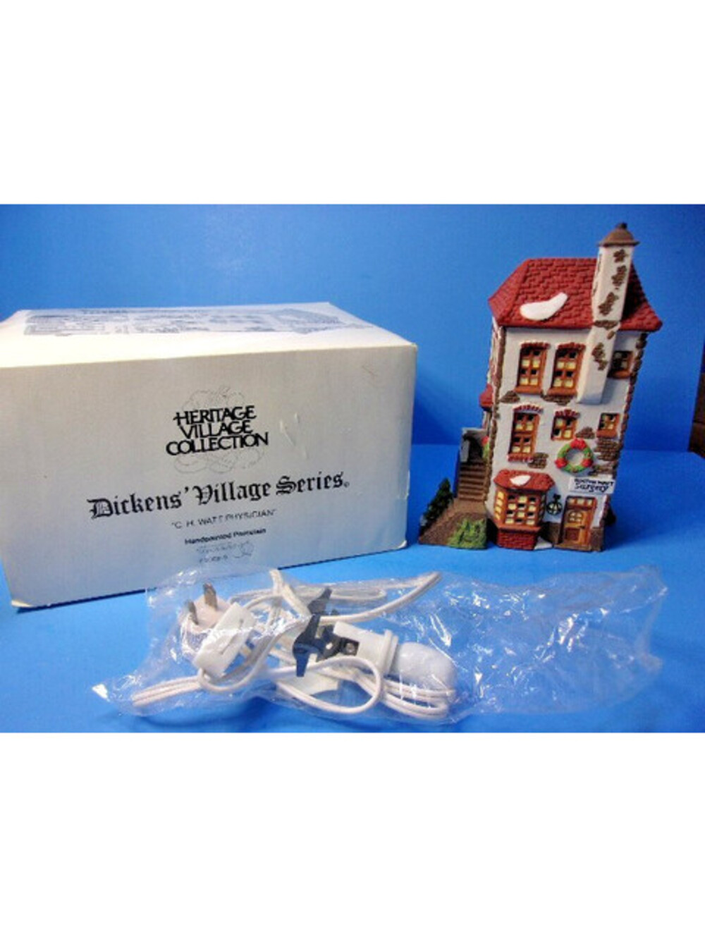 Dept 56 Dickens Village C.H. Watt Physcian #55689 Lighted Building Retired IOB